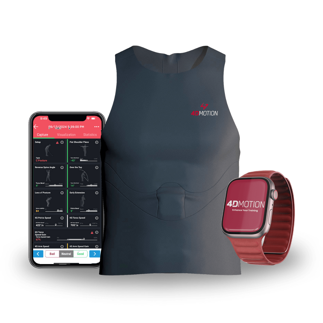 4D Smart Shirt – Golf Swing & Motion Tracking Vest - 4D Motion Sports